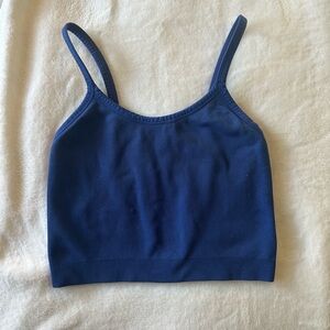 Set Active Cobalt Blue Cropped Tank